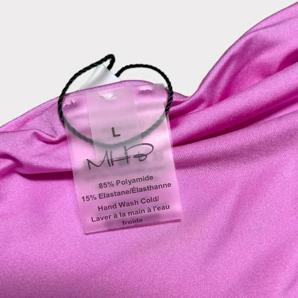 Monica Hansen Beachwear Women's Size Large Money Maker Halter Bikini Top Orchid - Picture 10 of 11